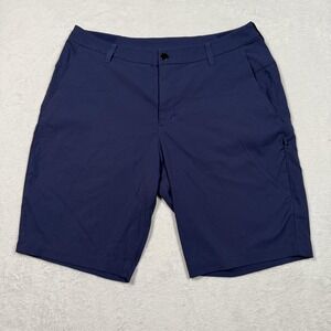 Lululemon Shorts Mens 34 Navy Blue Golf Chino Performance Stretch LM7AW2S‎ ABC